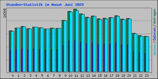 Stunden-Statistik im Monat Juni 2025
