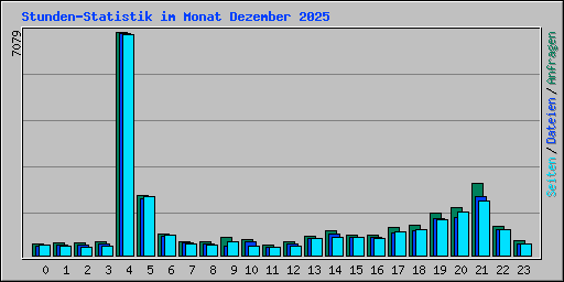 Stunden-Statistik im Monat Dezember 2025